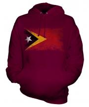 East Timor Distressed Flag Unisex Adult Hoodie