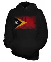 East Timor Distressed Flag Unisex Adult Hoodie