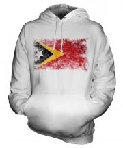 East Timor Distressed Flag Unisex Adult Hoodie