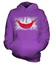 Easter Island Distressed Flag Unisex Adult Hoodie