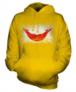 Easter Island Distressed Flag Unisex Adult Hoodie