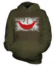 Easter Island Distressed Flag Unisex Adult Hoodie