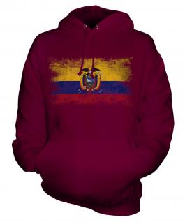 Ecuador Distressed Flag Unisex Adult Hoodie