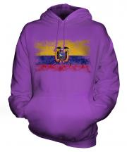 Ecuador Distressed Flag Unisex Adult Hoodie