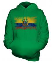 Ecuador Distressed Flag Unisex Adult Hoodie