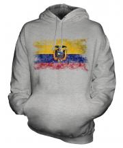 Ecuador Distressed Flag Unisex Adult Hoodie