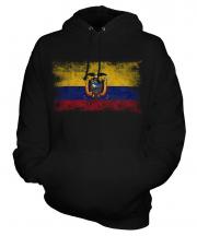 Ecuador Distressed Flag Unisex Adult Hoodie