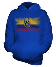 Ecuador Distressed Flag Unisex Adult Hoodie