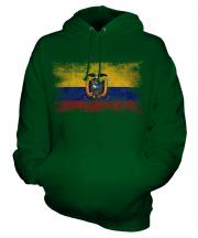Ecuador Distressed Flag Unisex Adult Hoodie