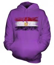 Egypt Distressed Flag Unisex Adult Hoodie