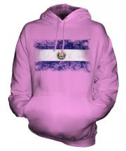 El Salvador Distressed Flag Unisex Adult Hoodie