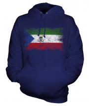 Equatorial Guinea Distressed Flag Unisex Adult Hoodie