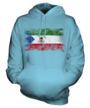Equatorial Guinea Distressed Flag Unisex Adult Hoodie
