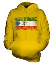 Equatorial Guinea Distressed Flag Unisex Adult Hoodie