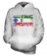 Equatorial Guinea Distressed Flag Unisex Adult Hoodie