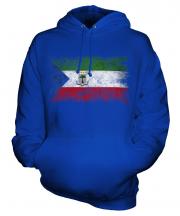 Equatorial Guinea Distressed Flag Unisex Adult Hoodie
