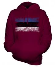 Estonia Distressed Flag Unisex Adult Hoodie