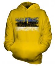 Estonia Distressed Flag Unisex Adult Hoodie