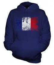 France Distressed Flag Unisex Adult Hoodie