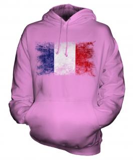 France Distressed Flag Unisex Adult Hoodie