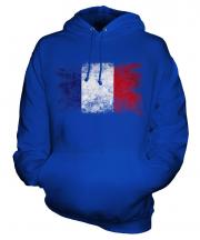 France Distressed Flag Unisex Adult Hoodie
