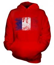 France Distressed Flag Unisex Adult Hoodie