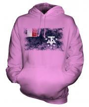 French Southern And Antarctic Lands Distressed Flag Unisex Adult Hoodie