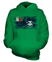 French Southern And Antarctic Lands Distressed Flag Unisex Adult Hoodie