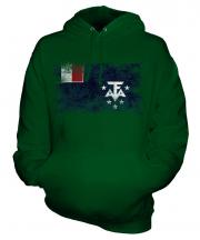 French Southern And Antarctic Lands Distressed Flag Unisex Adult Hoodie