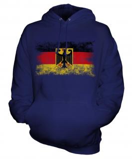 Germany State Distressed Flag Unisex Adult Hoodie