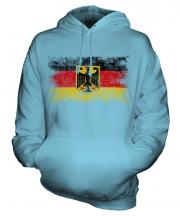 Germany State Distressed Flag Unisex Adult Hoodie