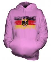 Germany State Distressed Flag Unisex Adult Hoodie