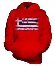 Greece Distressed Flag Unisex Adult Hoodie