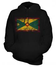 Grenada Distressed Flag Unisex Adult Hoodie