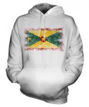 Grenada Distressed Flag Unisex Adult Hoodie