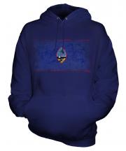 Guam Distressed Flag Unisex Adult Hoodie