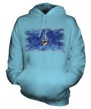 Guam Distressed Flag Unisex Adult Hoodie