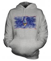 Guam Distressed Flag Unisex Adult Hoodie
