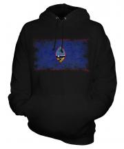 Guam Distressed Flag Unisex Adult Hoodie