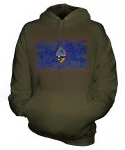 Guam Distressed Flag Unisex Adult Hoodie