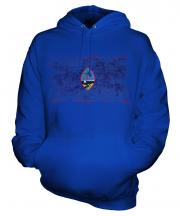 Guam Distressed Flag Unisex Adult Hoodie