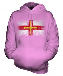 Guernsey Distressed Flag Unisex Adult Hoodie