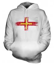 Guernsey Distressed Flag Unisex Adult Hoodie