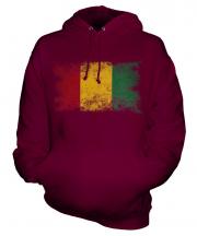 Guinea Distressed Flag Unisex Adult Hoodie