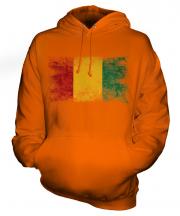 Guinea Distressed Flag Unisex Adult Hoodie