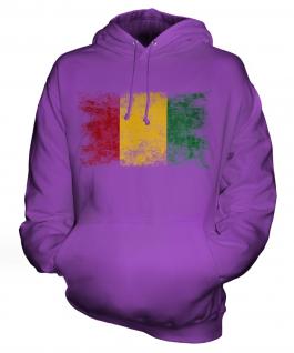 Guinea Distressed Flag Unisex Adult Hoodie