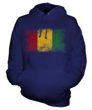 Guinea Distressed Flag Unisex Adult Hoodie