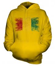Guinea Distressed Flag Unisex Adult Hoodie