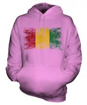 Guinea Distressed Flag Unisex Adult Hoodie