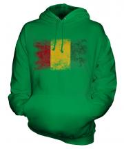 Guinea Distressed Flag Unisex Adult Hoodie